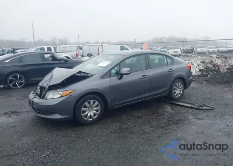 2012 Honda Civic Lx from USA, damaged, VIN 19XFB2F53CE386279